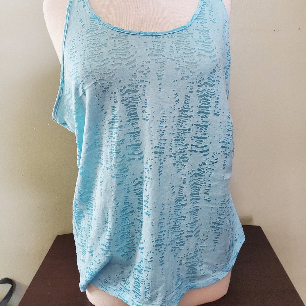 Under Armour light blue tank